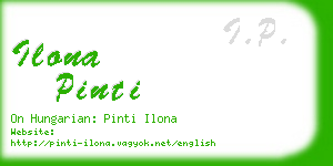 ilona pinti business card